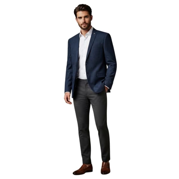 Ted Baker Kostymjacka för män, fläckig, 36, marinblå Navy 36 in