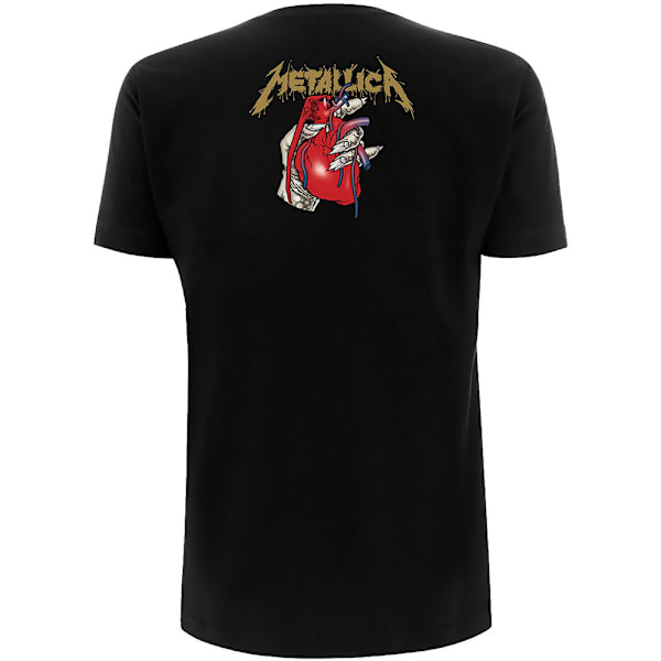 Metallica Unisex Vuxen Hjärta Explosiv Ryggtryck T-shirt XL Svart Black XL