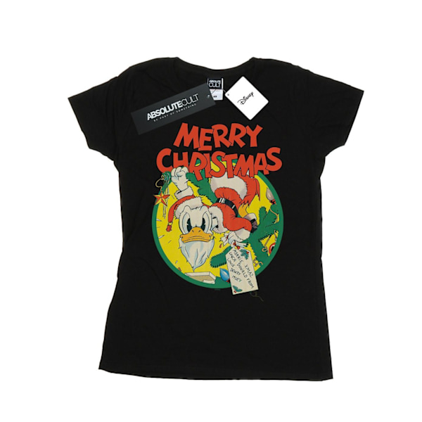 Disney Dam/Dam Donald Duck God Jul Bomull T-shirt Black XL