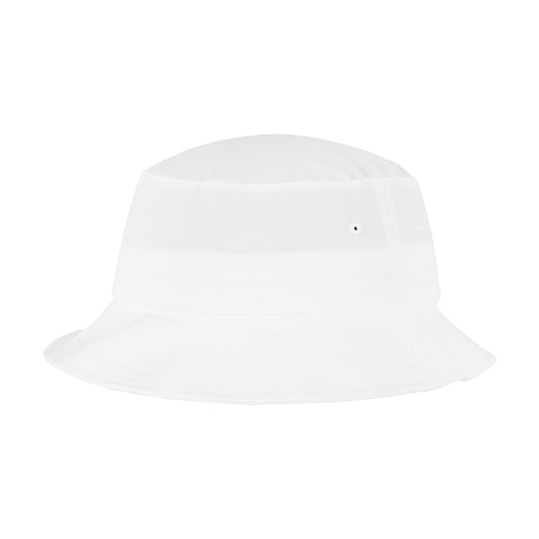 Flexfit bomullstwill hink med en storlek vit White One Size