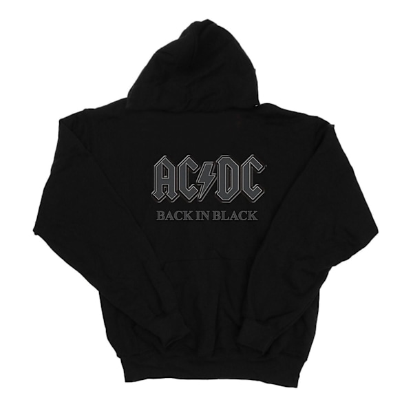 AC/DC Herr Back In Black Hoodie S Svart Black S