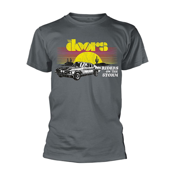 The Doors Unisex Adult Riders On The Storm T-Shirt M Grå Grey M