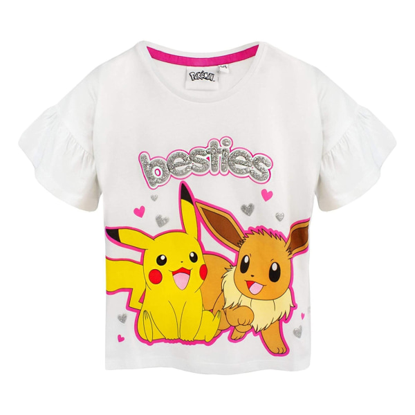 Pokemon Girls Besties Long Pyjamas Set 11-12 år Vit/Rosa White/Pink 11-12 Years