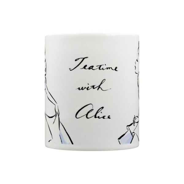 Alice i Underlandet Teatime med Alice Mugg En Storlek Vit/Ljus White/Light Blue/Yellow One Size