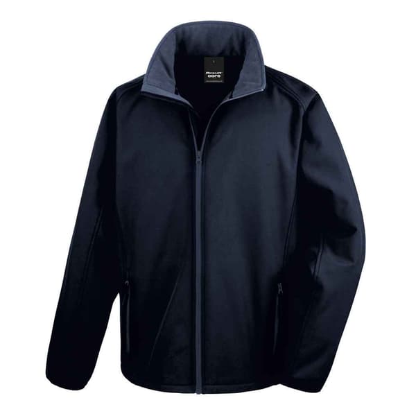 Result Core Mens Printable 3-i-1 Transit Jacka S Marinblå Navy S