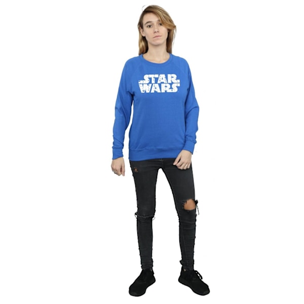 Star Wars Dam/Damer Jul-Logotyp Sweatshirt S Royal Blue Royal Blue S