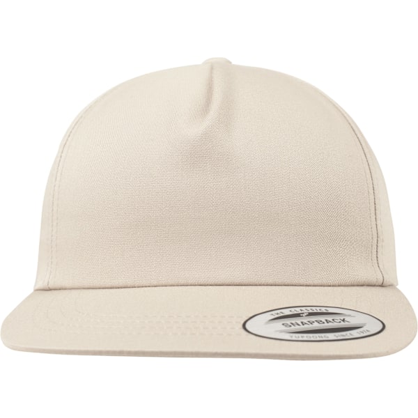 Yupoong Flexfit Unisex Ostrukturerad 5 Panel Snapback Cap One Si Khaki One Size