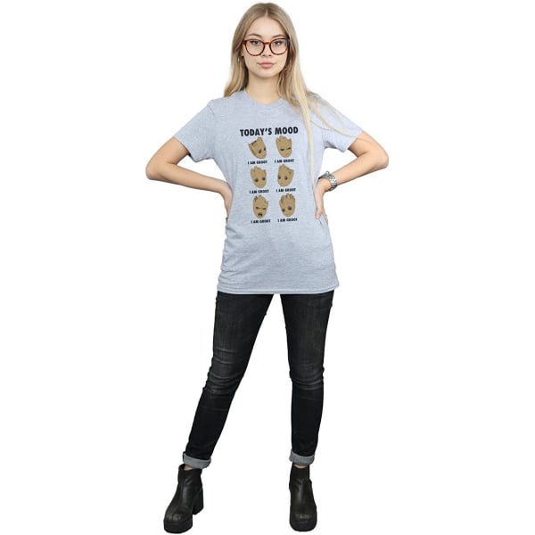 Guardians Of The Galaxy Womens/Ladies Today's Mood Baby Groot B Sports Grey 3XL