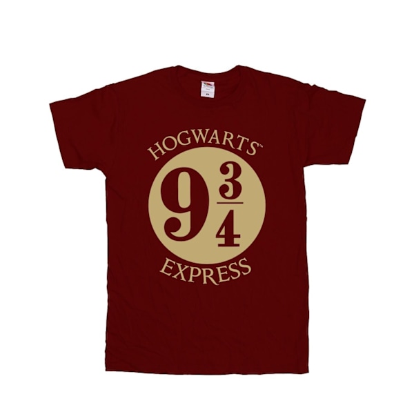 Harry Potter Boys Platrform Nine And Three-Quarters T-Shirt 7-8 Maroon 7-8 Years