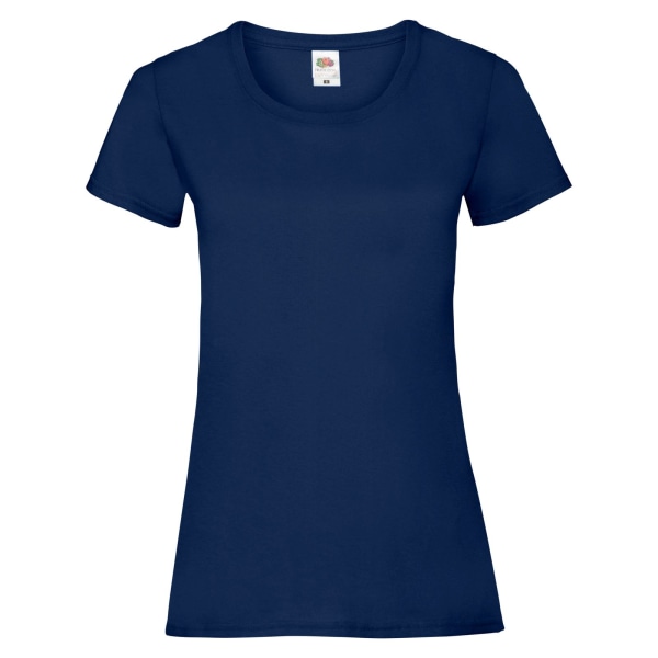 Fruit Of The Loom Dam/Kvinnors Lady-Fit Valueweight Kortärmad T-shirt Navy XL