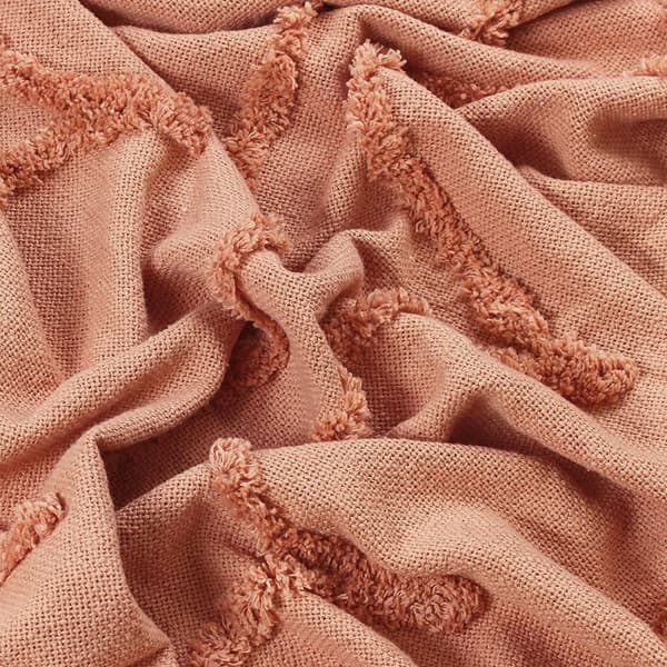 Furn Jakarta Tufted Throw One Size Blush Blush One Size