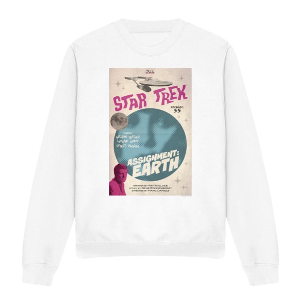 Star Trek Unisex Vuxen The Original Series Avsnitt 55 Sweatshirt White M