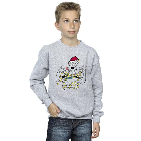 Scooby Doo Pojkar Jul Klockor Sweatshirt 3-4 År Sport Grå Sports Grey 3-4 Years