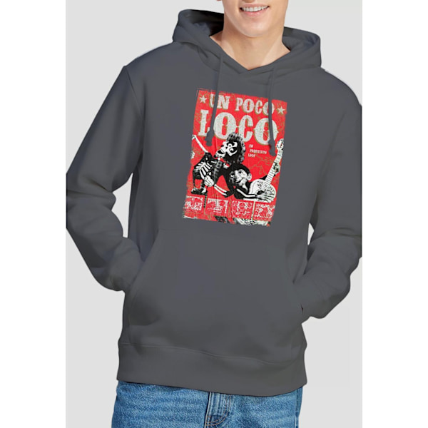 Coco Herr Un Poco Loco Hector Poster Hoodie L Kolgrå Charcoal L