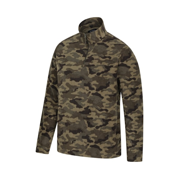Mountain Warehouse Camber II Camo Fleece Tröja med Halv Dragkedja Herr M Gr Green M