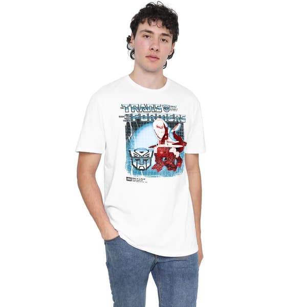 Transformers Herr Sky Linx Box 40-års T-Shirt L Vit White L