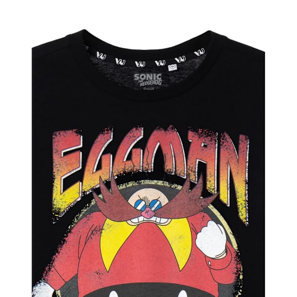Sonic The Hedgehog Herr Doctor Eggman Kortärmad T-shirt S B Black S
