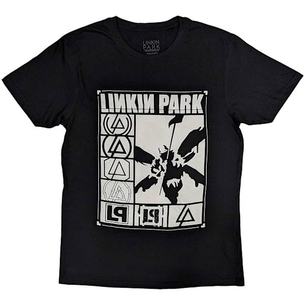 Linkin Park Unisex Adult Rectangle Logo T-Shirt S Svart Black S