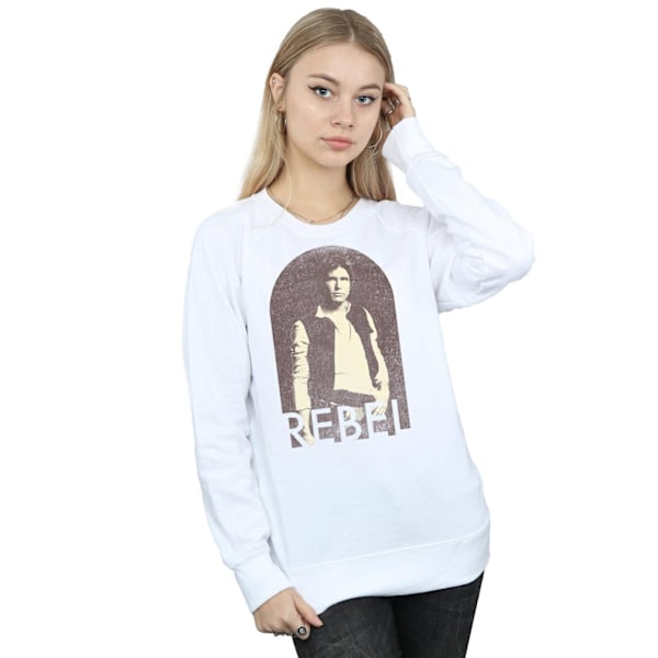 Star Wars Dam/Damer Han Solo Rebel Sweatshirt XL Vit White XL