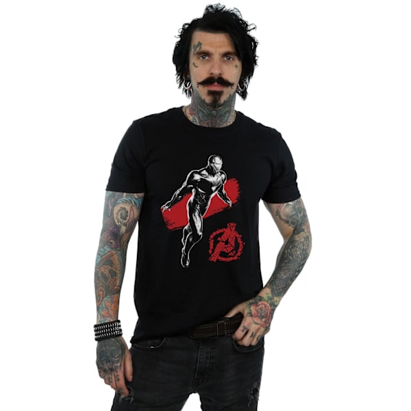 Marvel Mens Avengers Endgame Mono Iron Man T-shirt 4XL Svart Black 4XL