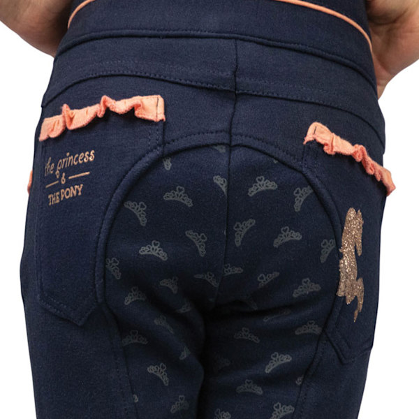 Little Rider Girls The Princess And The Pony Jodhpurs 9-10 År Navy/Peach 9-10 Years