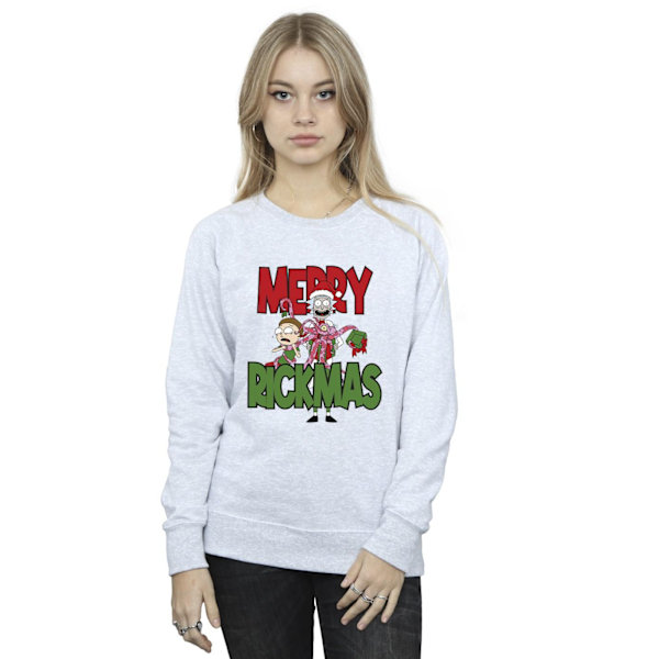 Rick And Morty Dam/Damer Merry Rickmas Sweatshirt S Sports Sports Grey S