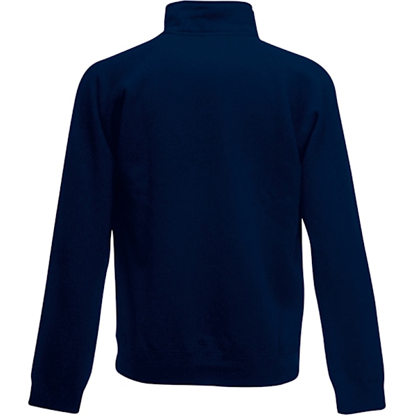 Fruit Of The Loom Herr Zip Neck Sweatshirt Top M Deep Navy Deep Navy M