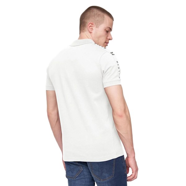 Henleys Mens Tapehen Polo Shirt M Vit White M