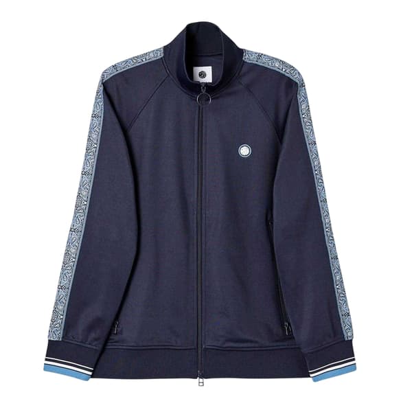Pretty Green Herr Eclipse Paisley Taped Raglan Track Top M Marinblå Navy M