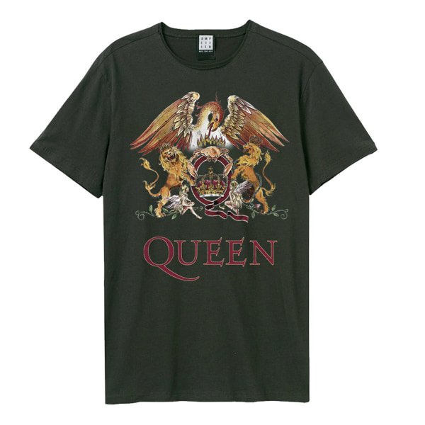 Förstärkt unisex Vuxen Royal Crest Queen T-shirt XXL Charcoal Charcoal XXL