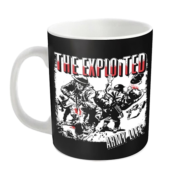 The Exploited Army Life Mug En Storlek Svart/Vit Black/White One Size