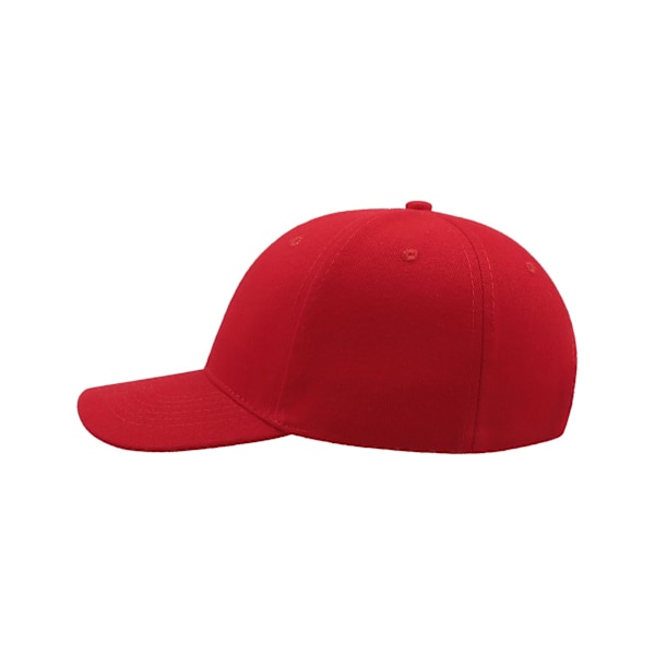 Atlantis Liberty Six Borstad Bomull 6 Panel Cap One Size Röd Red One Size