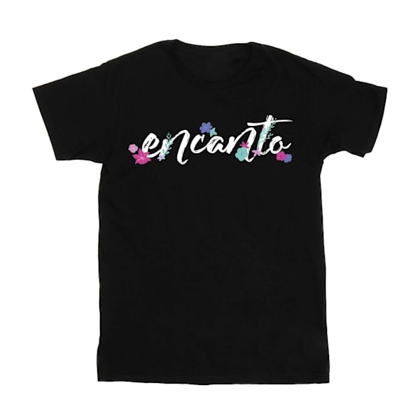 Disney Girls Encanto Logo Title Bomull T-shirt 12-13 år Svart Black 12-13 Years