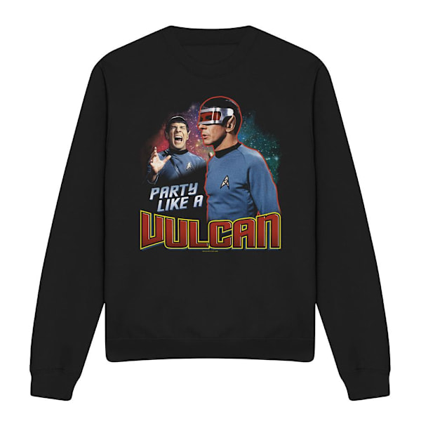 Star Trek Unisex Vuxen Party Like a Vulcan Sweatshirt M Svart Black M