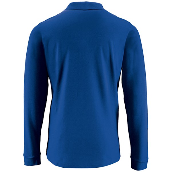 SOLS Herr Perfect Long Sleeve Pique Polo Shirt L Royal Blue Royal Blue L