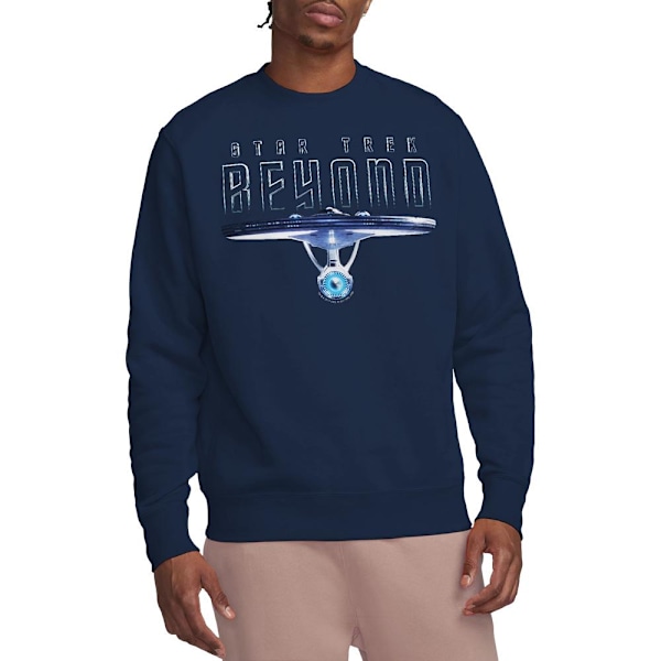 Star Trek Beyond Unisex Vuxen Enterprise Beyond Sweatshirt M Na Navy M