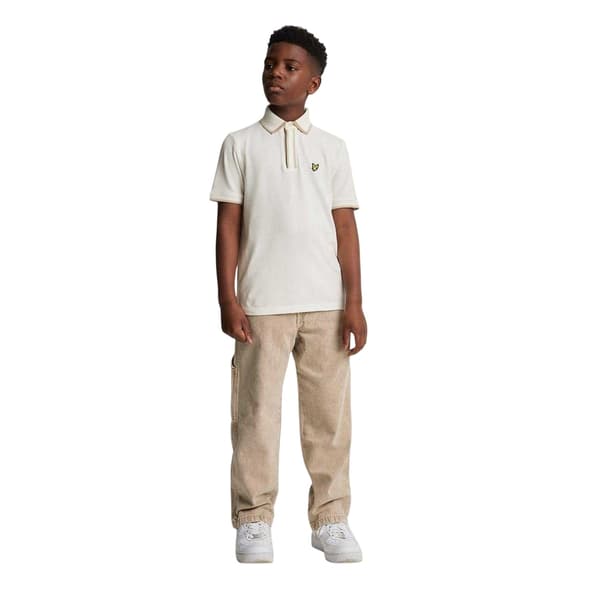 Lyle & Scott Barn/Kids Regular Pikétröja 15-16 År Kritvit Chalk 15-16 Years