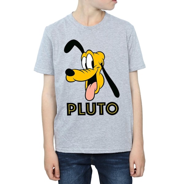 Disney Boys Pluto Face T-Shirt 12-13 år Sports Grey Sports Grey 12-13 Years
