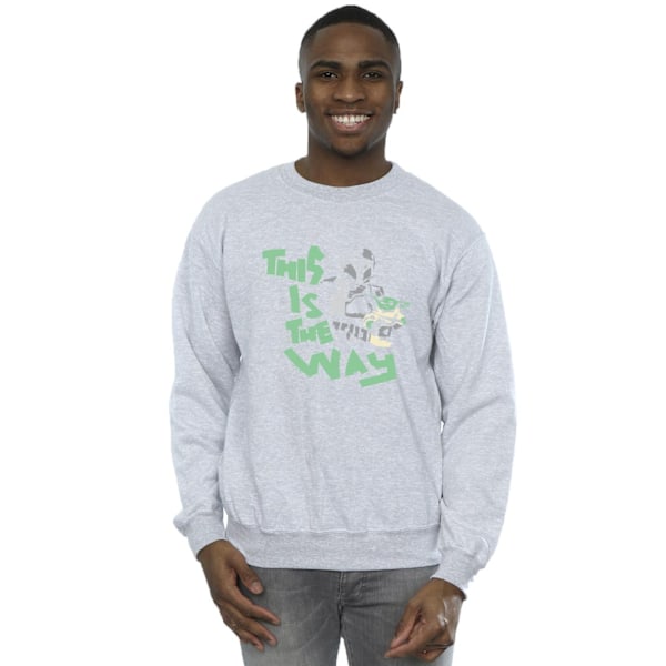 Star Wars Herr The Mandalorian This Is The Way Duo Sweatshirt M Sports Grey M