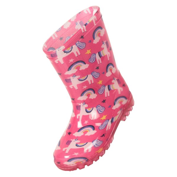 Mountain Warehouse Småbarn Splash Lyser Upp Gummistövlar 7 U Pink 7 UK Child