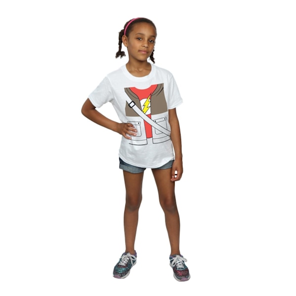 Big Bang Theory Girls Sheldon Cooper Kostym Bomull T-Shirt 12- White 12-13 Years