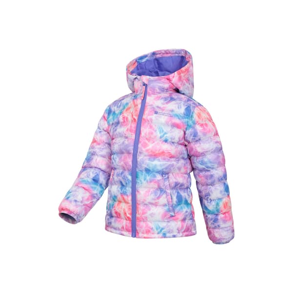 Mountain Warehouse Barn/Barn Seasons Tie Dye Vadderad Jacka Bright Pink 13 Years