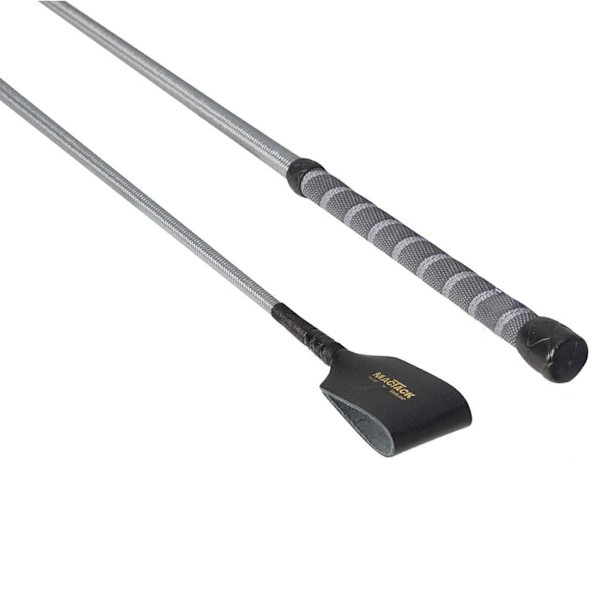 MacTack ridpiska med läderhållare nr 3, 26 tum, silvergrå Silver Grey 26 inches