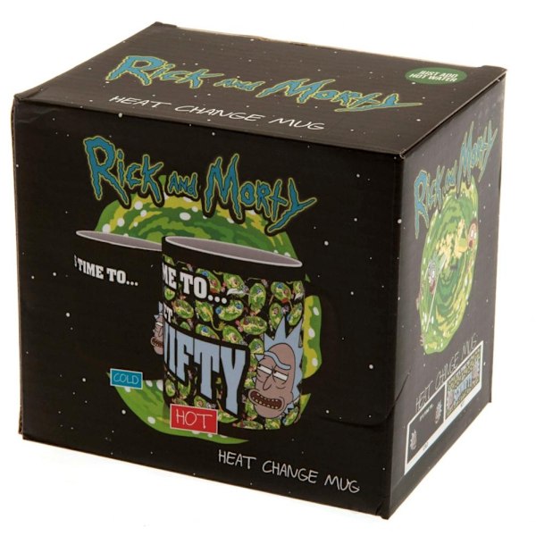 Rick And Morty Officiell Schwifty Värmeförändrande Mugg En Storlek Bla Black/Green One Size