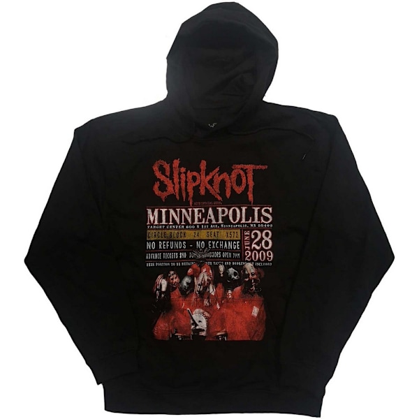 Slipknot Unisex Vuxen Minneapolis 09 Eco Friendly Hoodie XS Bla Black XS