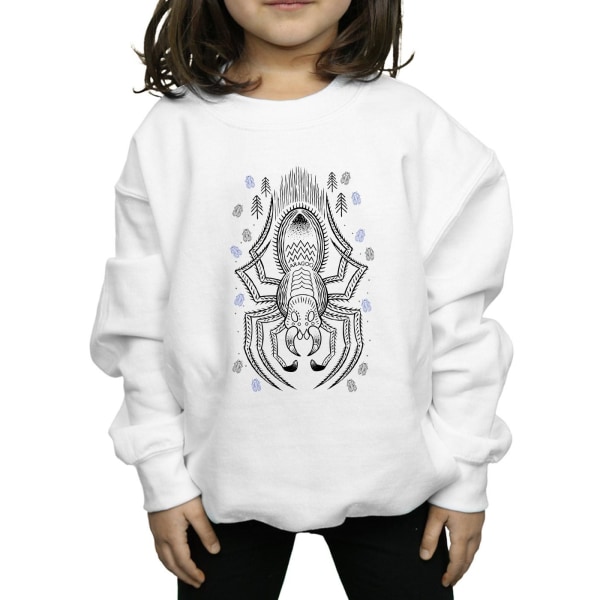 Harry Potter Girls Aragog Line Art Sweatshirt 5-6 år Vit White 5-6 Years