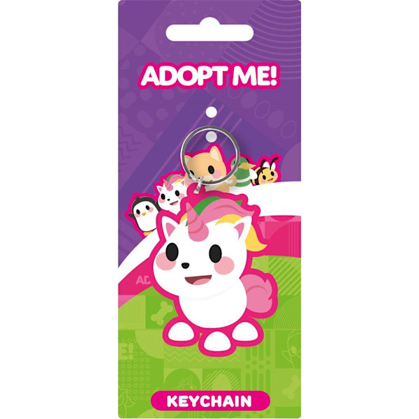 Adopt Me Unicorn PVC Nyckelring One Size Vit/Rosa White/Pink One Size