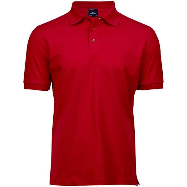 Tee Jays Herr Luxury Stretch Pique Poloskjorta S Röd Red S