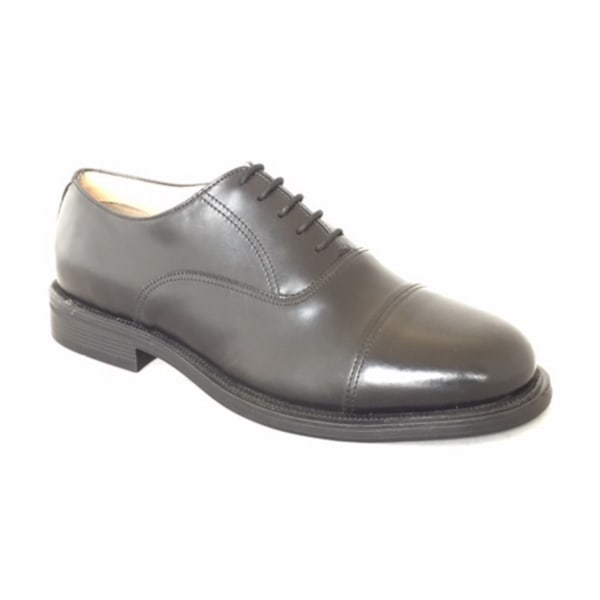 Grafters Herr Capped Oxford Cadet Sko 6 UK Svart Black 6 UK