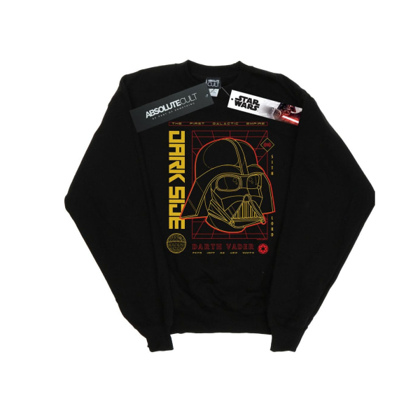 Star Wars Dam/Dam Darth Vader Dark Grid Sweatshirt XL Bla Black XL